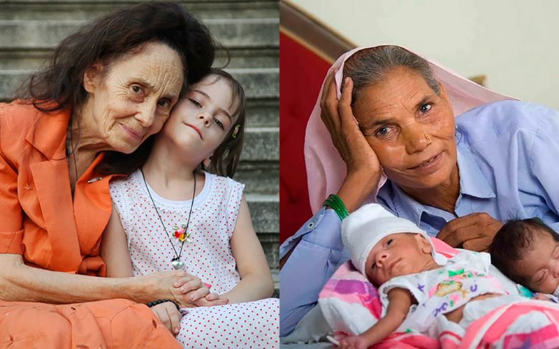  5 женщин, ставших матерями в 70 лет!