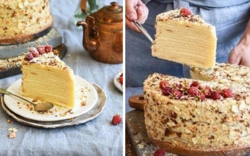  Рецепт нежного творожного торта “Наполеон”