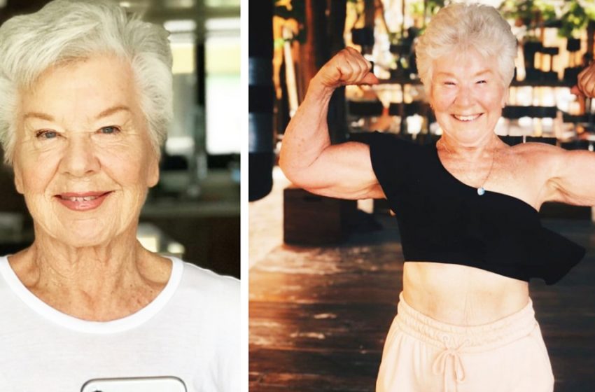  Эта 73-летняя пенсионерка похудела на 30 кг и накачала все мышцы. Какой она была до изменений?