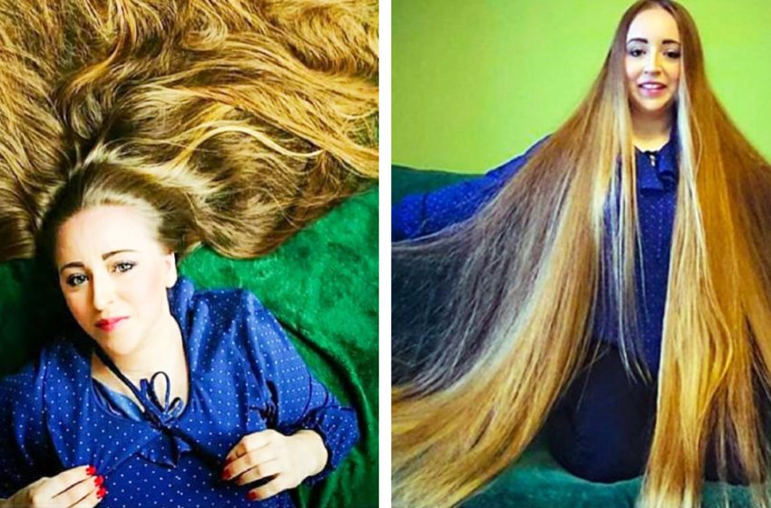  «Рапунцель из Польши»: она с детства не подстригала волосы, теперь длина волос больше роста