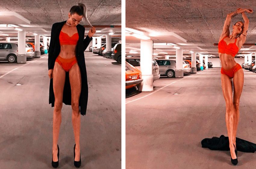  «Ее ноги сводят с ума»: Шведская фитнес-модель прославилась благодаря длине ног в 108 см