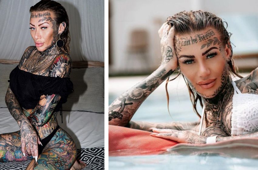  «Красивая же была?»: блогер скрыла свои татуировки, чтобы показать как выглядит без них