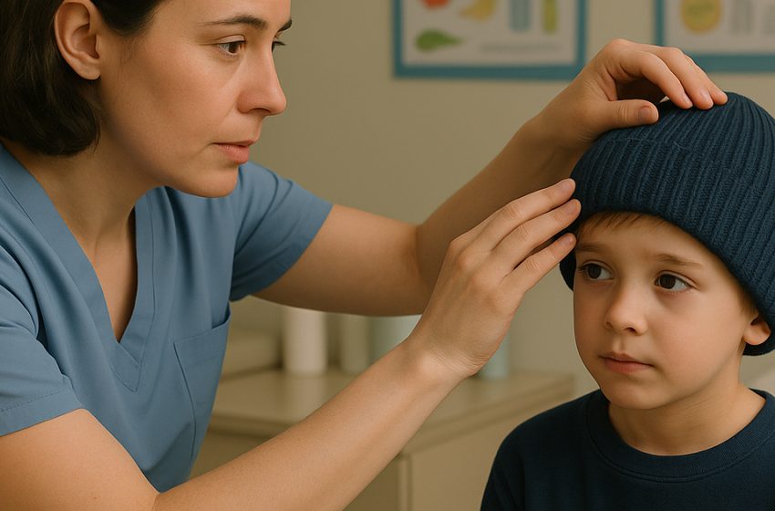 A nővér észrevette, hogy a kisfiú több mint egy hónapig viselte ugyanazt a téli sapkát. Amikor levette — a nő döbbenten felkiáltott a meglepetéstől.