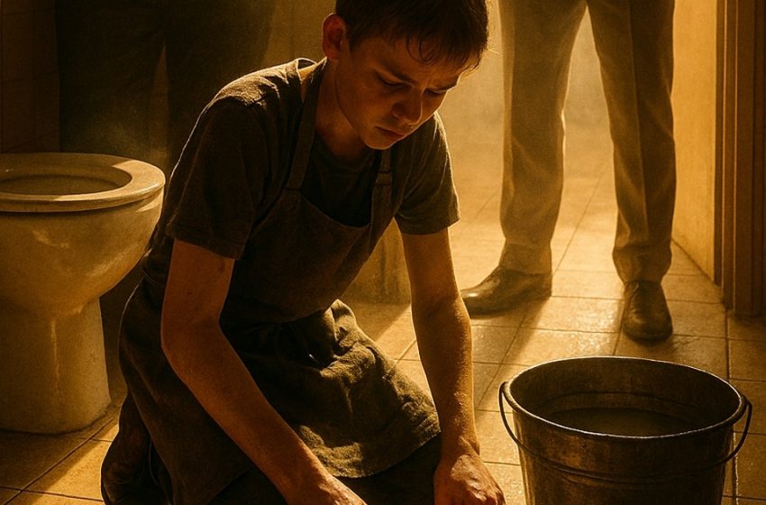 Egy kávézó dolgozója rákényszerített egy 12 éves fiút, hogy kitakarítsa a mosdót, nem is sejtve, ki ő valójában. Az igazság váratlanul derült ki, és teljesen megváltoztatta az életét.