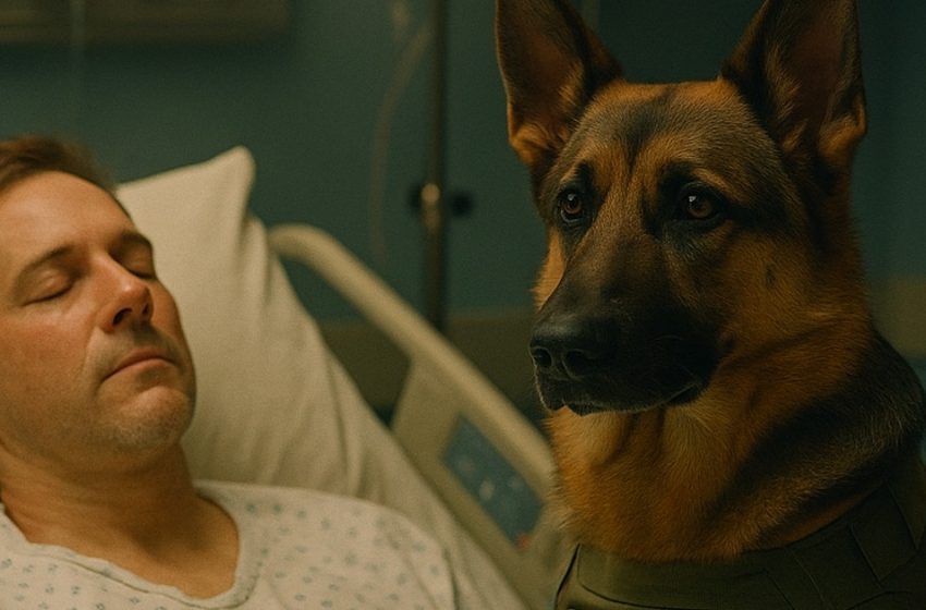  Az orvosok behozták a kutyát, hogy elbúcsúzhasson a gazdájától… de hirtelen az állat felugrott az ágyra, és olyasmit tett, amit senki sem tudott elhinni.