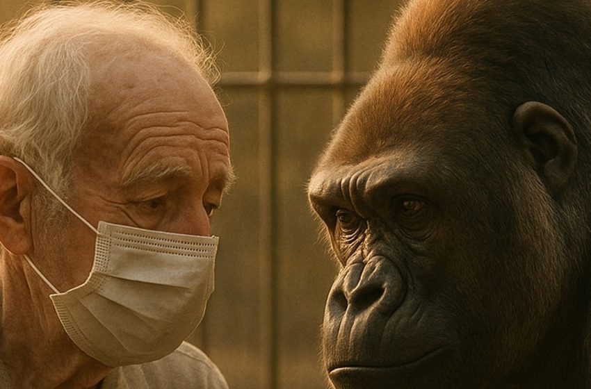  Megmentett egy sebesült gorillát az erdőből… Évekkel később újra találkoztak, és amit az állat tett, az mindenkit szóhoz sem juttatott.