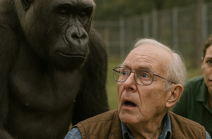  Egy gorilla rátámadt egy kerekesszékes férfira… de amit ezután tett, mindenkit szavak nélkül hagyott.